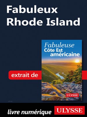 cover image of Fabuleux Rhode Island